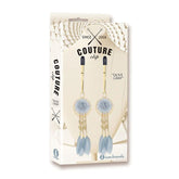 Sensual Sophistication - Adjustable Feathered Nipple Clamps Nipple and Clit Clamps